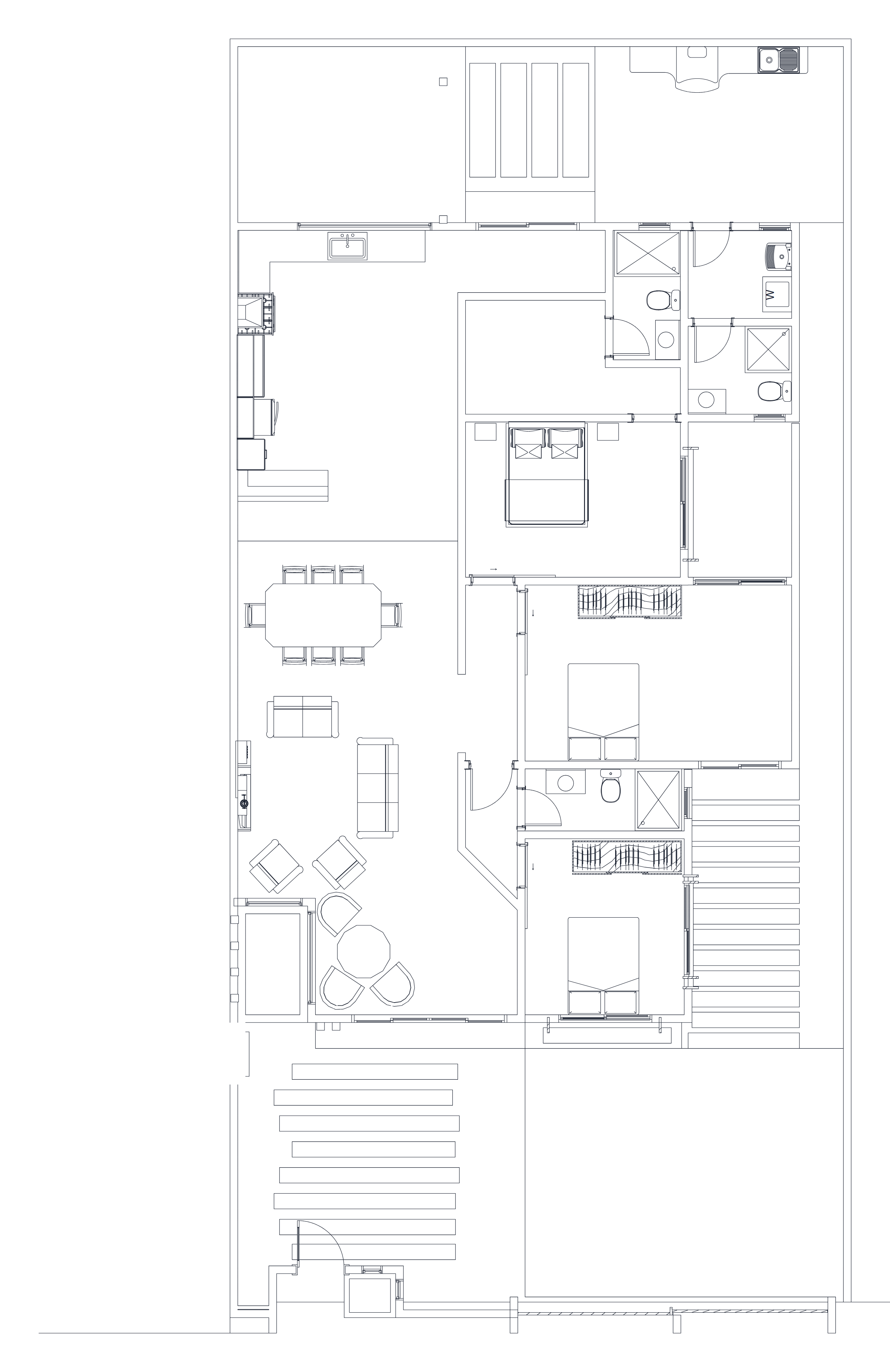 Planta baixa de Casa térrea BK-105